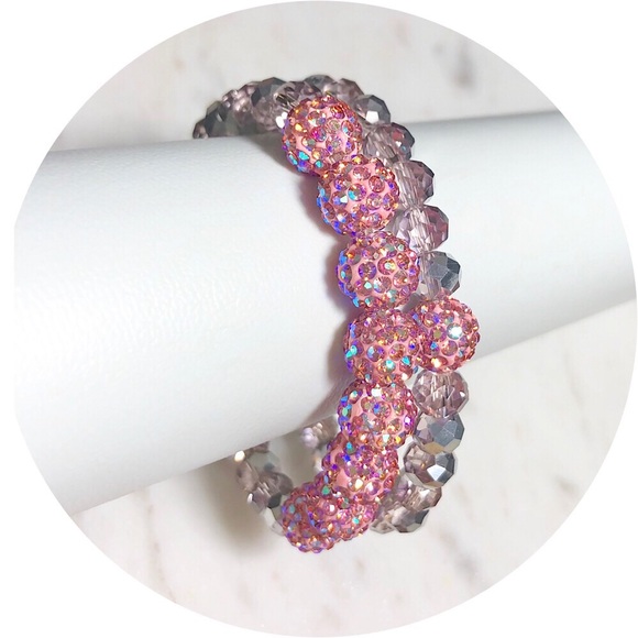 2 Piece Austrian Crystal Beaded Bracelets - Picture 6 of 7